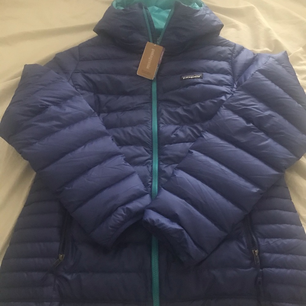 NWT Patagonia Down Sweater Hoody Cobalt Blue